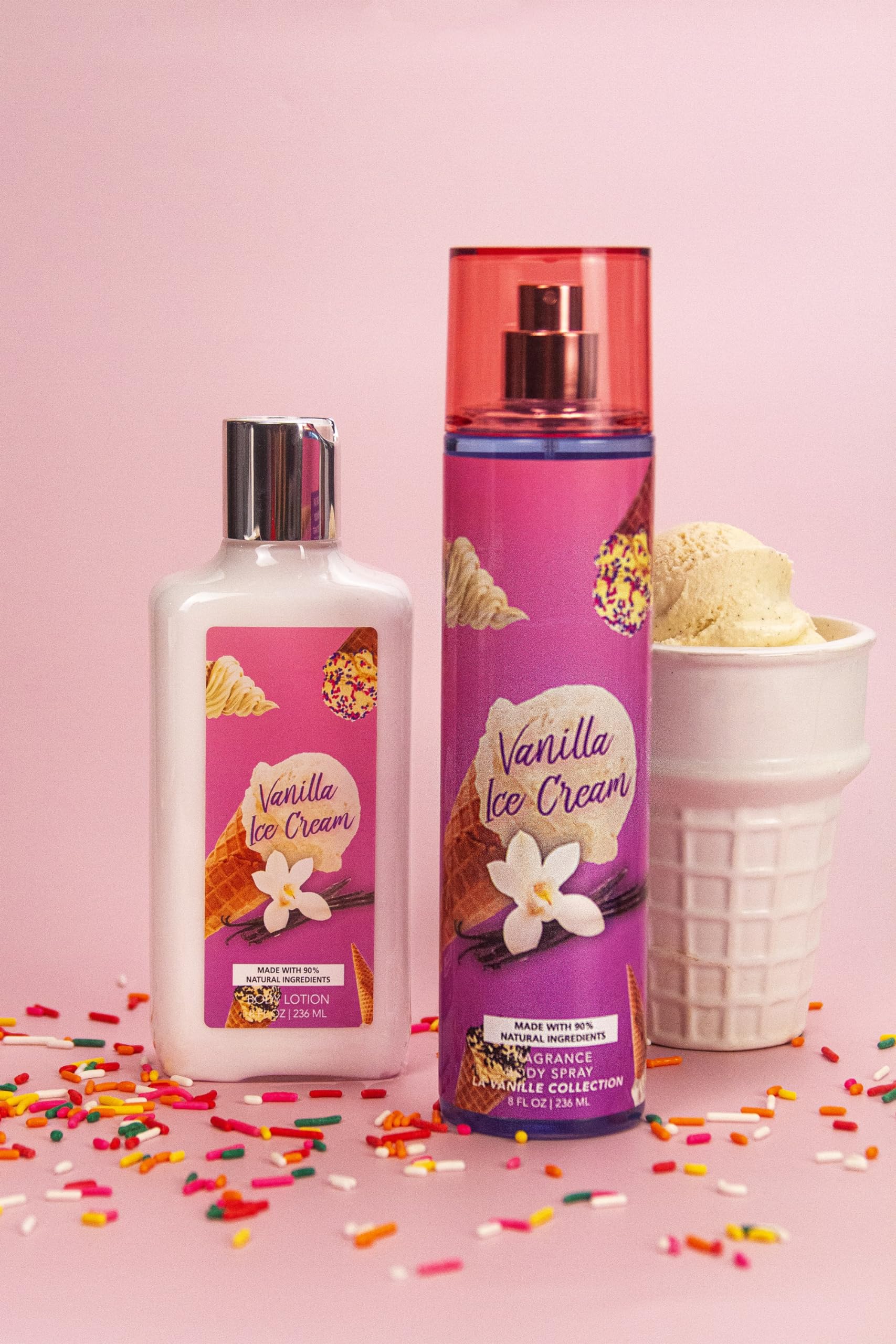 Amazon.com : So French Vanilla Ice Cream Set | Body Mist and Body